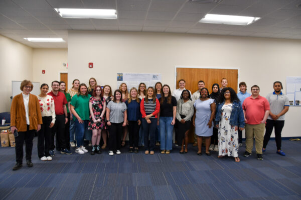 Students in the diverse talents program gathered for a photo.