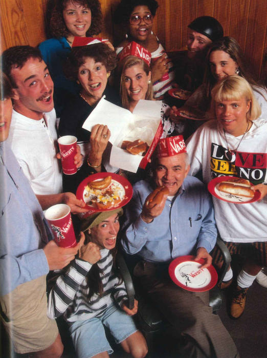 Dr. Falany and students on Varsity Day