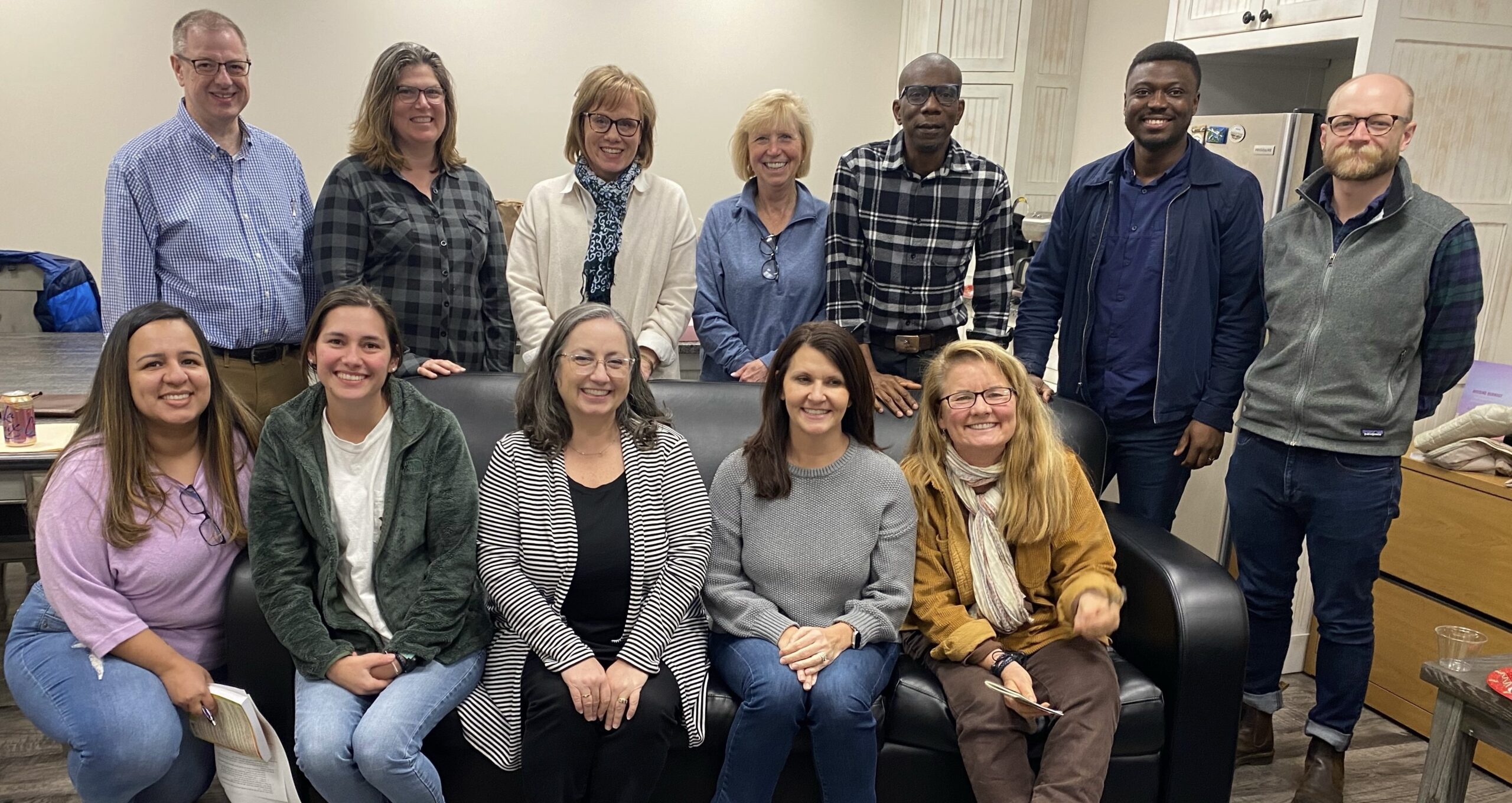 Top Row L to R: Dr. Kenneth Wheeler, Charity Robertson, Dr. Amy Cottrill, Robin McNally, Tunji Adesesan, George Blankson, Dr. Andrew Jones,
Bottom Row L to R: Dr. Susana Solomon, Kylie Stover, Shannon Gibson, Dr. Melissa Hickman, Elizabeth Smith
