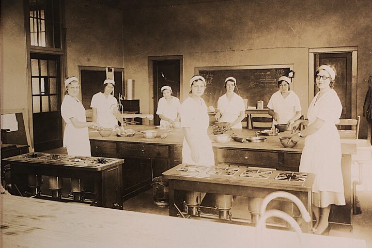 Home Ec class circa 1900's