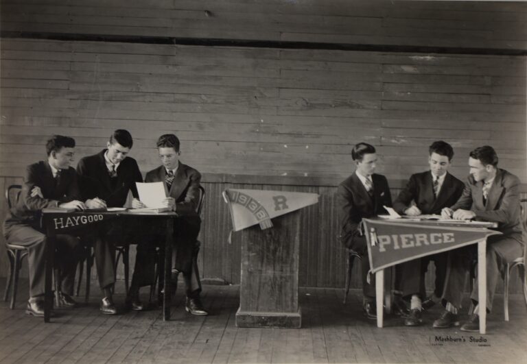 Literary society debates were common in the early 1900s