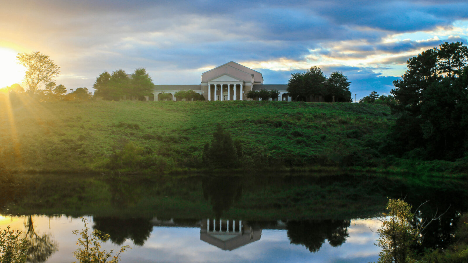 Falany Performing Arts Center overlooking Lake Mulinax