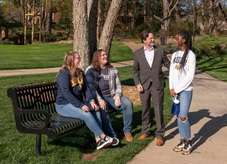 Reinhardt students with Dr. Roberts